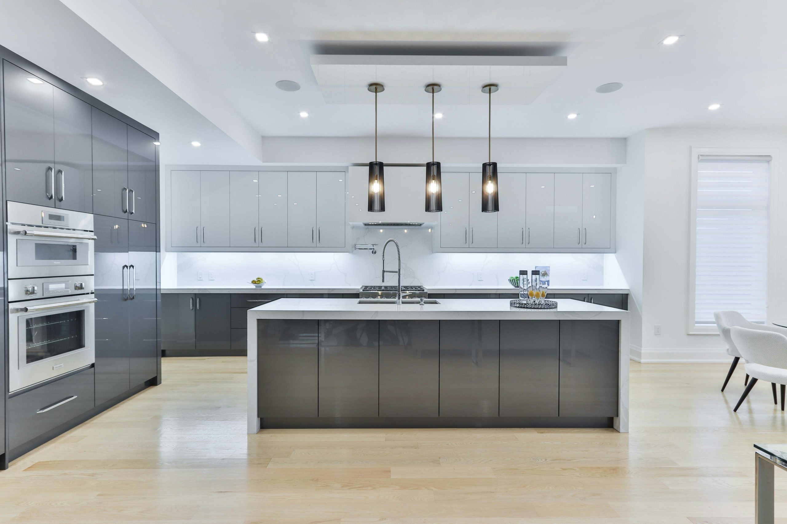 Cabinet hardware detail — knobs and pulls
