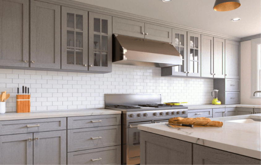 Nova Light Grey Shaker — Matrix cabinets finish, code AN