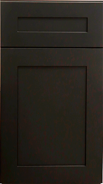 Charcoal Black Shaker — Stock cabinet door style