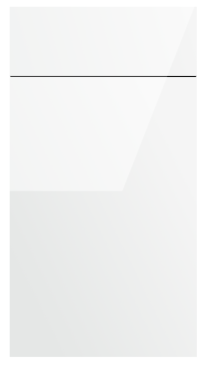 Glossy White — Stock cabinet door style
