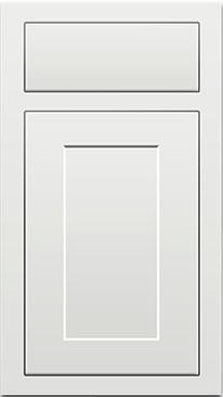 Inset Origami White — Stock cabinet door style