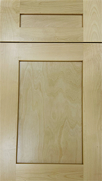Shaker Natural Wood — Stock cabinet door style